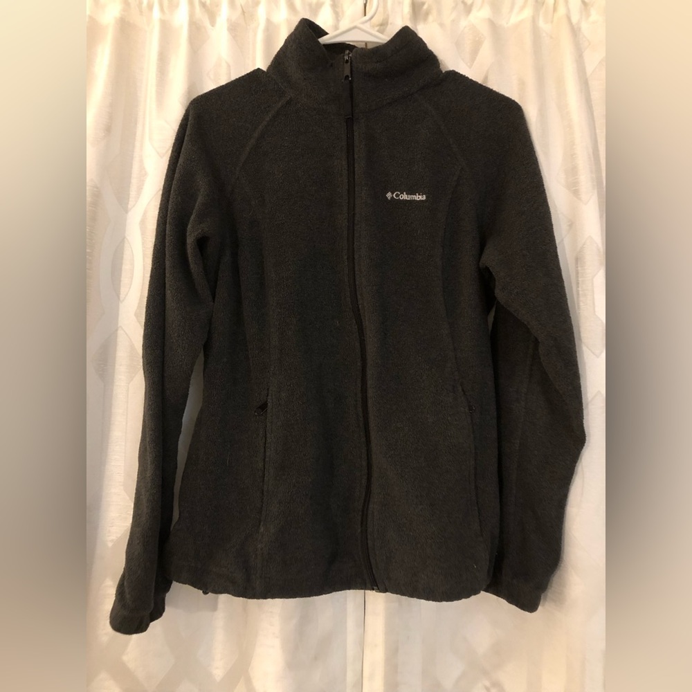Dark Gray Columbia Fleece Zip up